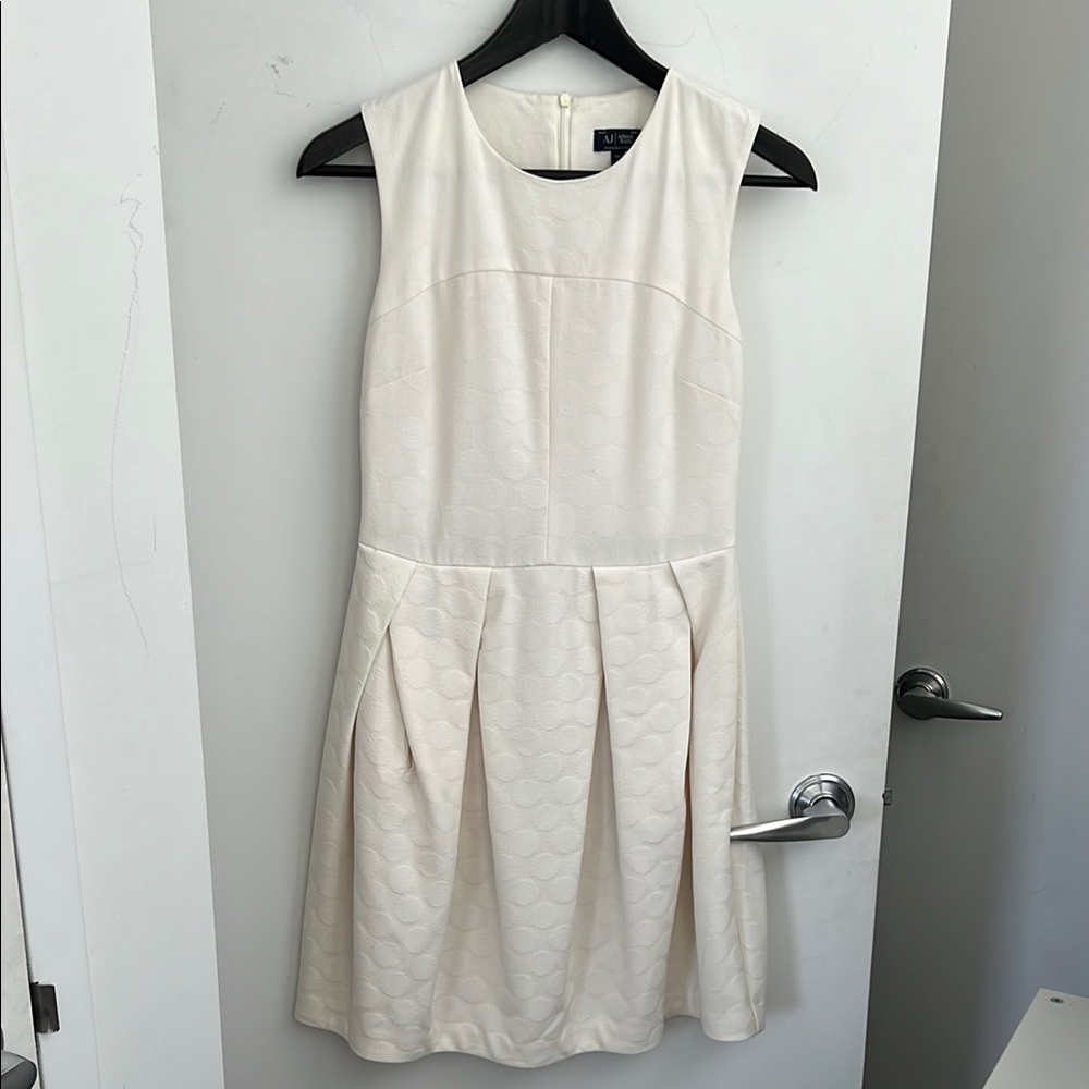 Armani Jeans Cream Sleeveless Dress